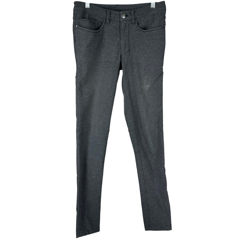 Lululemon ABC Pant Skinny Tech Canvas Heathered Deep Navy Men's 28 x 30 GUC
